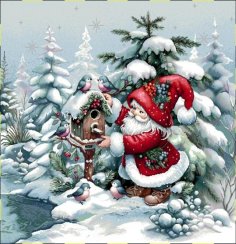 Gobelin karácsonyi párnahuzat MRÁZIK 42x42cm