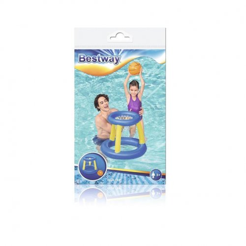 Toy Bestway® 52418, Splash &#39;N&#39; Hoop, felfújható + labda, 0,61x0,61 m