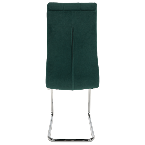 Jídelní židle, smaragdová Velvet látka/chrom, SALOMA NEW