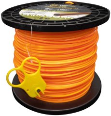 Fir de tuns ProCom Plus 2,4 mm, bobină midi L-100 m, cu dispozitiv de tăiere, dreptunghiular (promoție)