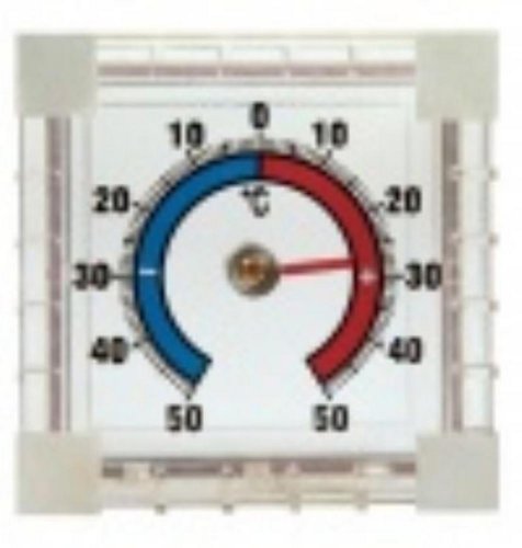 Okenski termometer zunanji UH 8x8 cm kvadratni lepilni