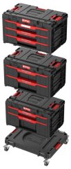 Box QBRICK® System ONE Workshop - Wagen, 3x Werkzeugkasten, 4-teiliges Set Werkzeugkästen