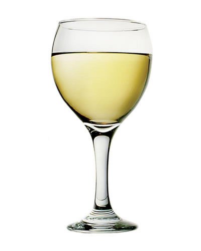 Pohár na víno 365ml červené MISKET sklo, 6 ks sd