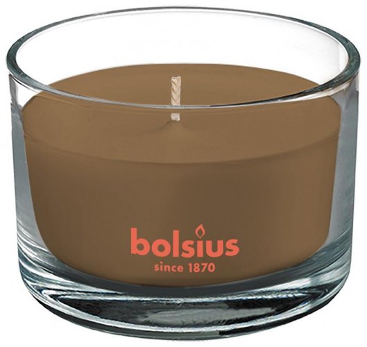 Lumanare Bolsius Borcan True Scents 63/90 mm, parfumata, scortisoara/mar, in sticla