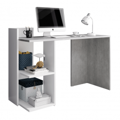PC stol, beton/bijeli mat, ANDREO