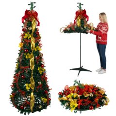 Pom de Crăciun pliabil cu ornamente 1,8 m Ruhhy 26757