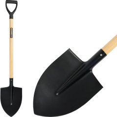 Lopata S5179 koničasta, WoodHand, lesen ročaj D