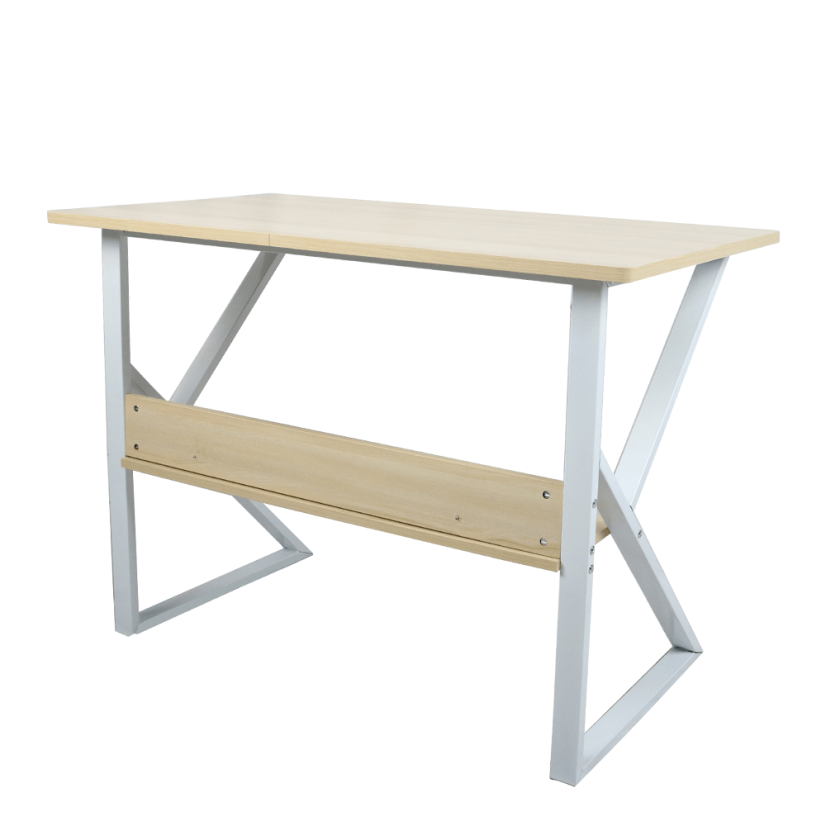 Schreibtisch mit Ablage, Eiche natur/weiß, TARCAL 140