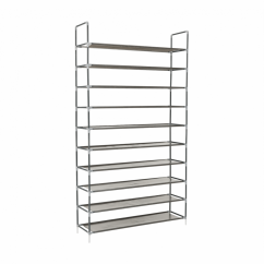 10-reihiges Schuhregal, grau, FILOU