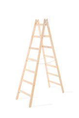 Leiter Strend Pro, 7 Sprossen, Holzsprossen, 2,26 m, max. 150 kg