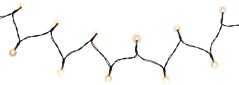 Lanț MagicHome Christmas Ceibo, 96 LED alb cald, 8 funcții, cronometru, 3xAA, exterior, iluminare, L-7 m