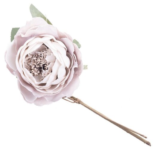 MagicHome Blume, offene Rose, lila, Stiel, Blütengröße: 11 cm, Blütenlänge: 22 cm, Packung. 6 Stk