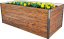Strend Pro Garden Blumenbeet, 200x100x77cm, 3D-Design Holz, Metall, erhöht
