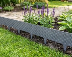 Palisáda RattanPalisade L-2,40m, grafit, bal. 3 ks, 820x95/200 mm, UV