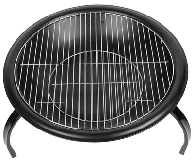 Strend Pro Homefire șemineu, BBQ, grătar cu grătar, pentru cărbune, metal, rotund, 545x400 mm
