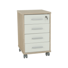 Posoda s ključavnico, sonoma hrast/bela, JOHAN 2 NOVO 12