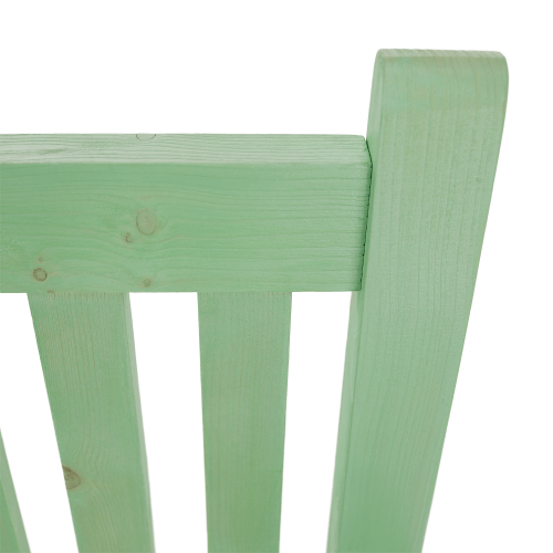 Drewniana ławka ogrodowa, neo miętowa, 150 cm, KOLNA