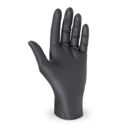 Rękawiczki jednorazowe (nitrylowe) bezpudrowe czarne XL (100 szt.)