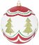 Bombki MagicHome 4 szt. czerwono - zielone z ozdobami na choinkę 10 cm