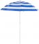 Umbrela de soare Dalia, 180 cm, 32/32 mm, cu balama, albastru/alb
